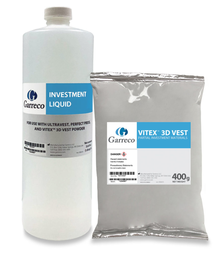 Vitex 3D Vest Partial Investment Material